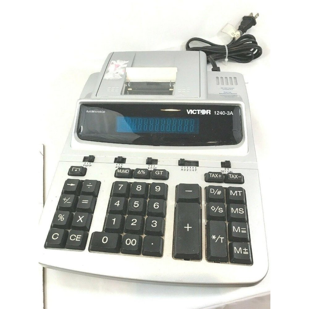 AS IS Victor 1240-3A Printing Calculator